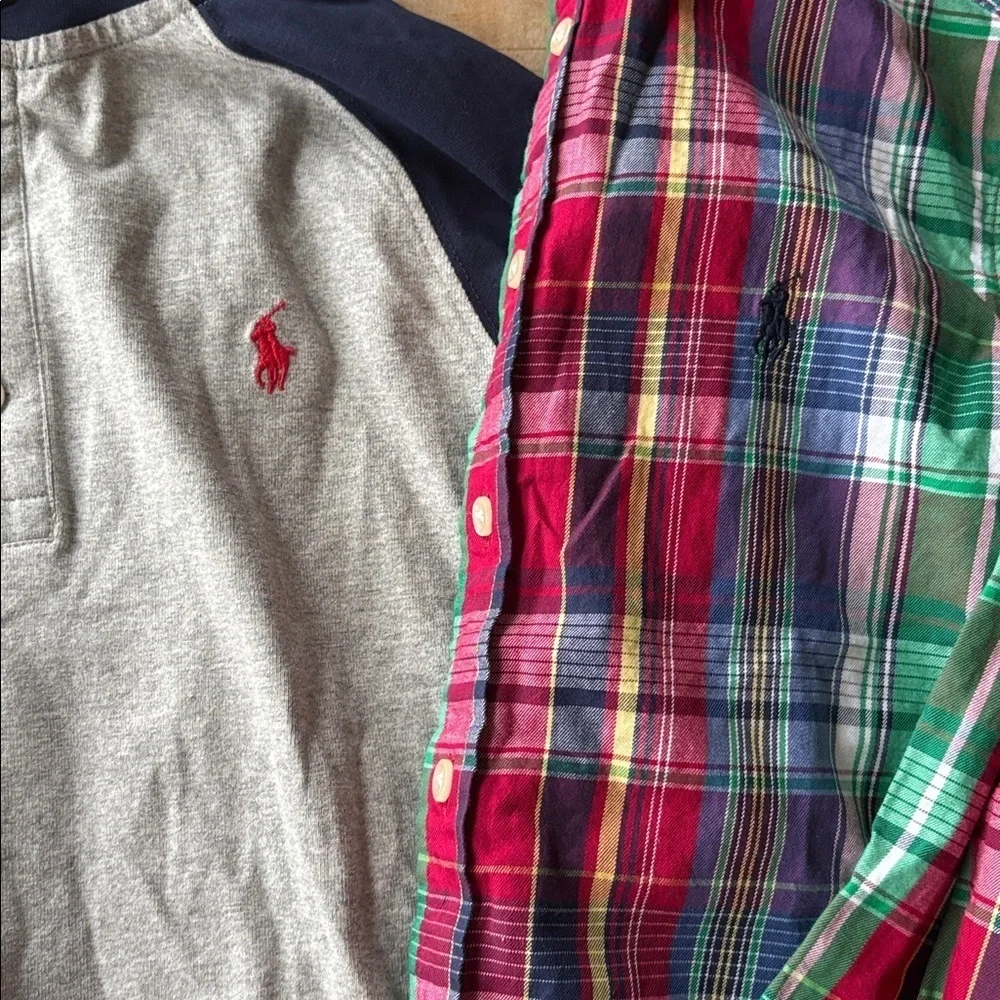 NWOT Ralph Lauren Hoodie and Shirt Set M(10-12)